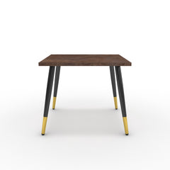 Dohányzóasztal - Manu fekete és arany lábbal - Ferro bronz, méret: 50x50