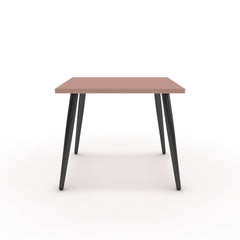 Dohányzóasztal - Manu fekete lábbal - Antik rózsaszín, méret: 50x50