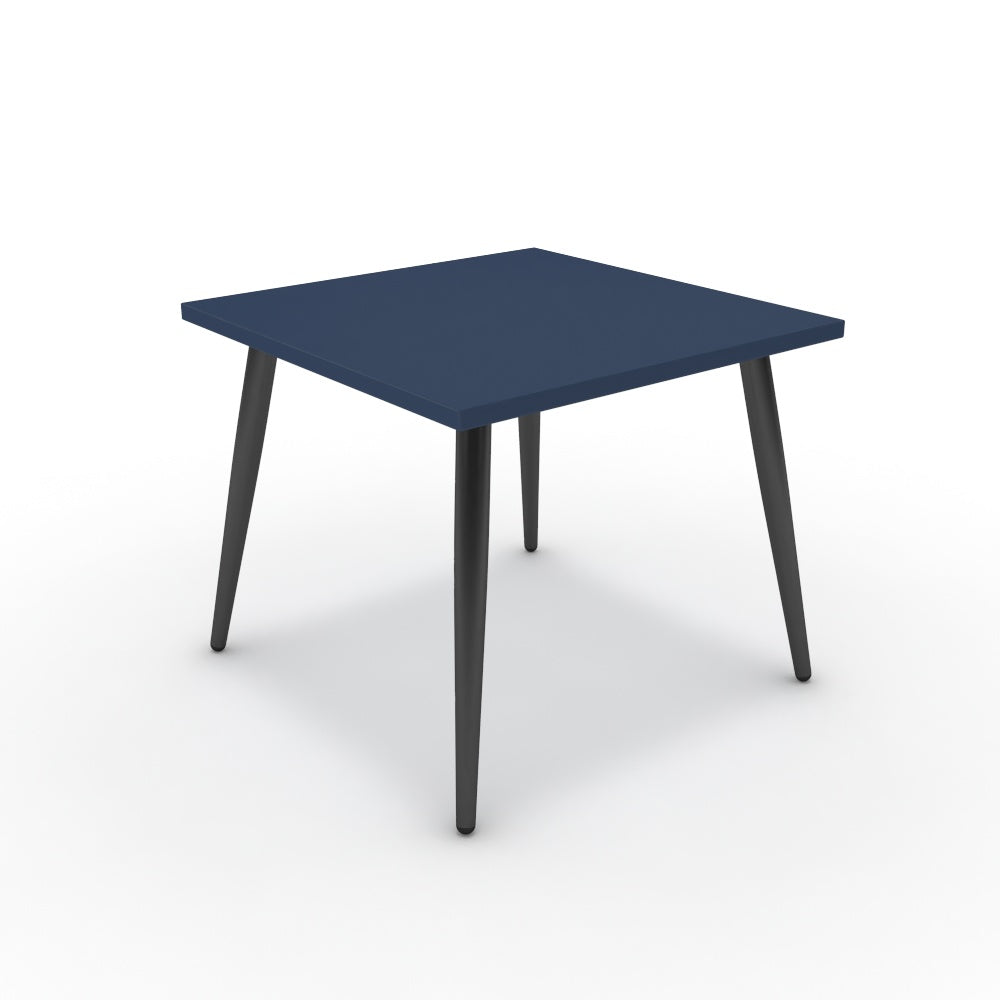 Dohányzóasztal - Manu fekete lábbal - Tiroli kék, méret: 50x50