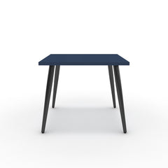 Dohányzóasztal - Manu fekete lábbal - Tiroli kék, méret: 50x50