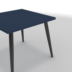 Dohányzóasztal - Manu fekete lábbal - Tiroli kék, méret: 50x50