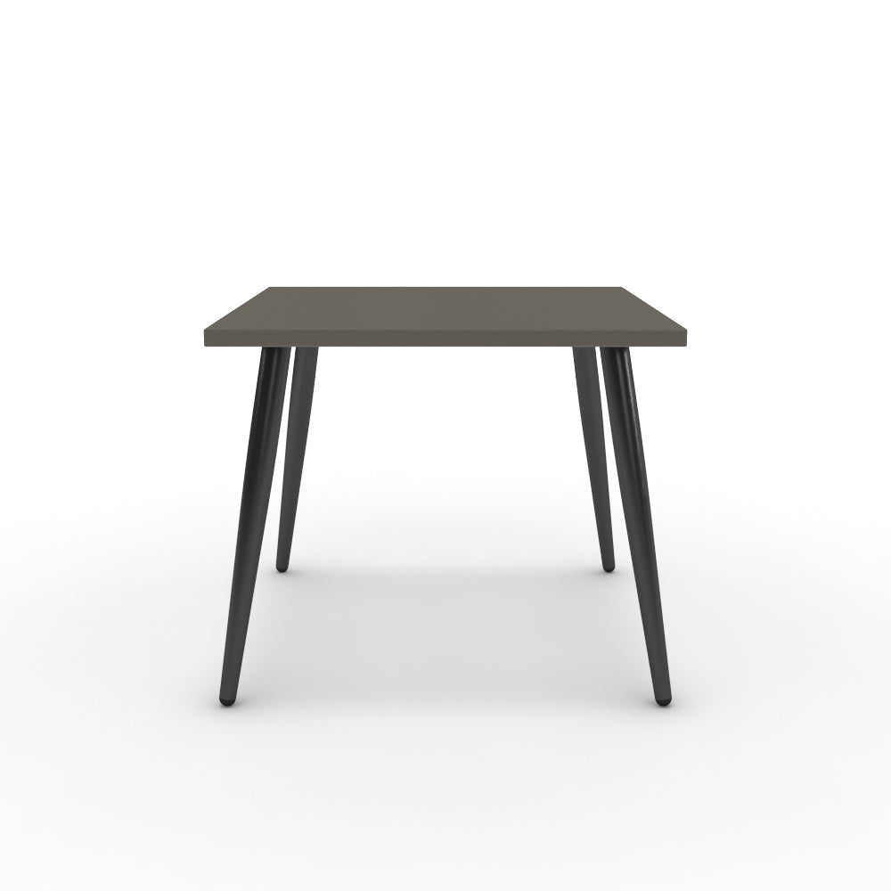 Dohányzóasztal - Manu fekete lábbal - Fosszil szürke, méret: 50x50