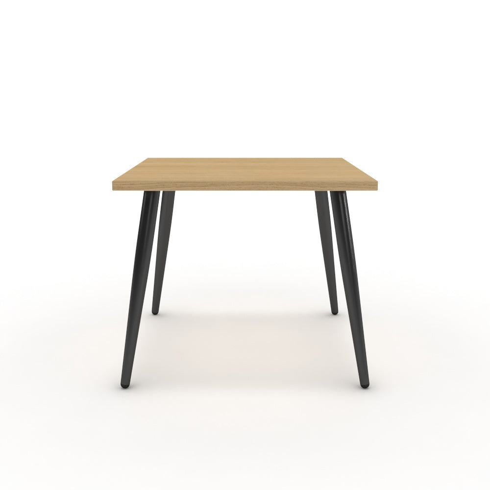 Dohányzóasztal - Manu fekete lábbal - Vicenza tölgy, méret: 50x50