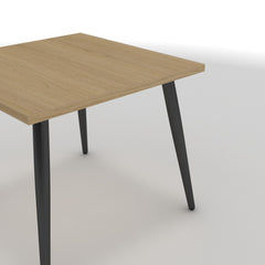 Dohányzóasztal - Manu fekete lábbal - Vicenza tölgy, méret: 50x50