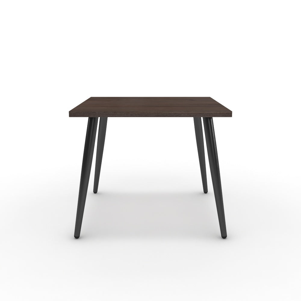 Dohányzóasztal - Manu fekete lábbal - Sötét rauna szil, méret: 50x50