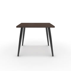 Dohányzóasztal - Manu fekete lábbal - Sötét rauna szil, méret: 50x50