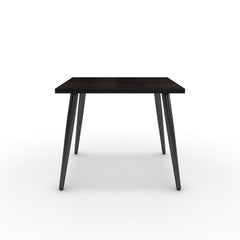 Dohányzóasztal - Manu fekete lábbal - Füstölt dió, méret: 50x50