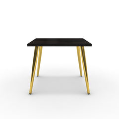 Dohányzóasztal - Manu arany lábbal - Füstölt dió, méret: 50x50