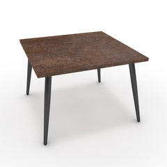 Dohányzóasztal - Manu fekete lábbal - Ferro bronz, méret: 60x60