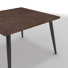 Dohányzóasztal - Manu fekete lábbal - Ferro bronz, méret: 60x60