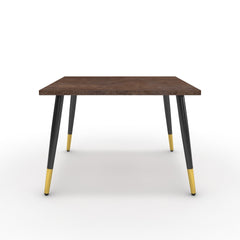 Dohányzóasztal - Manu fekete és arany lábbal - Ferro bronz, méret: 60x60