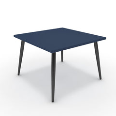 Dohányzóasztal - Manu fekete lábbal - Tiroli kék, méret: 60x60