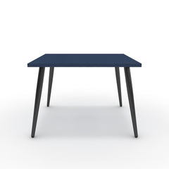 Dohányzóasztal - Manu fekete lábbal - Tiroli kék, méret: 60x60