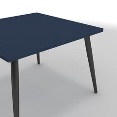 Dohányzóasztal - Manu fekete lábbal - Tiroli kék, méret: 60x60