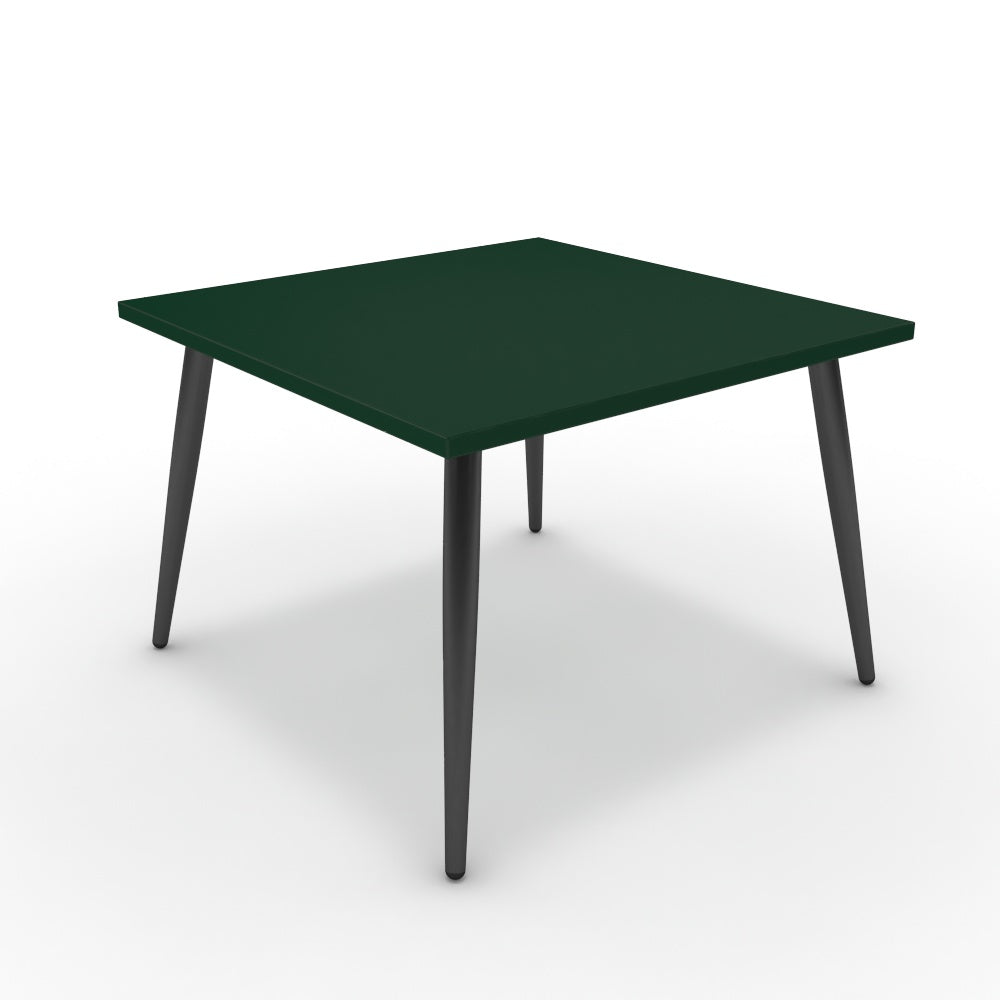 Dohányzóasztal - Manu fekete lábbal - Forest zöld, méret: 60x60