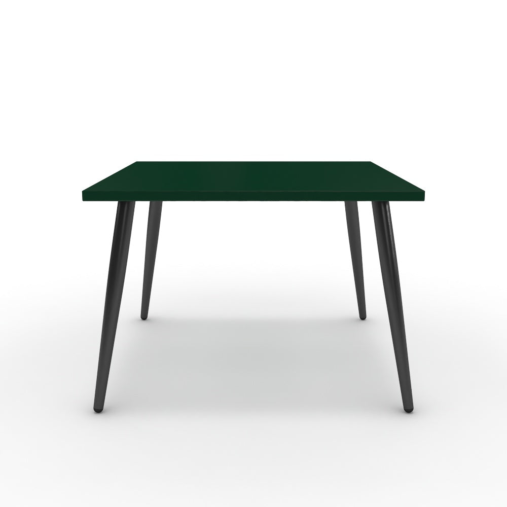 Dohányzóasztal - Manu fekete lábbal - Forest zöld, méret: 60x60