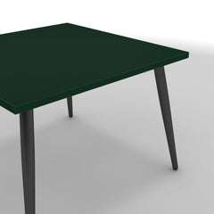 Dohányzóasztal - Manu fekete lábbal - Forest zöld, méret: 60x60