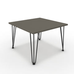 Dohányzóasztal - Linga fekete lábbal - Fosszil szürke, méret: 60x60