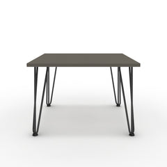 Dohányzóasztal - Linga fekete lábbal - Fosszil szürke, méret: 60x60