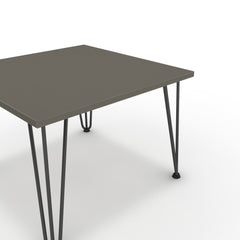 Dohányzóasztal - Linga fekete lábbal - Fosszil szürke, méret: 60x60