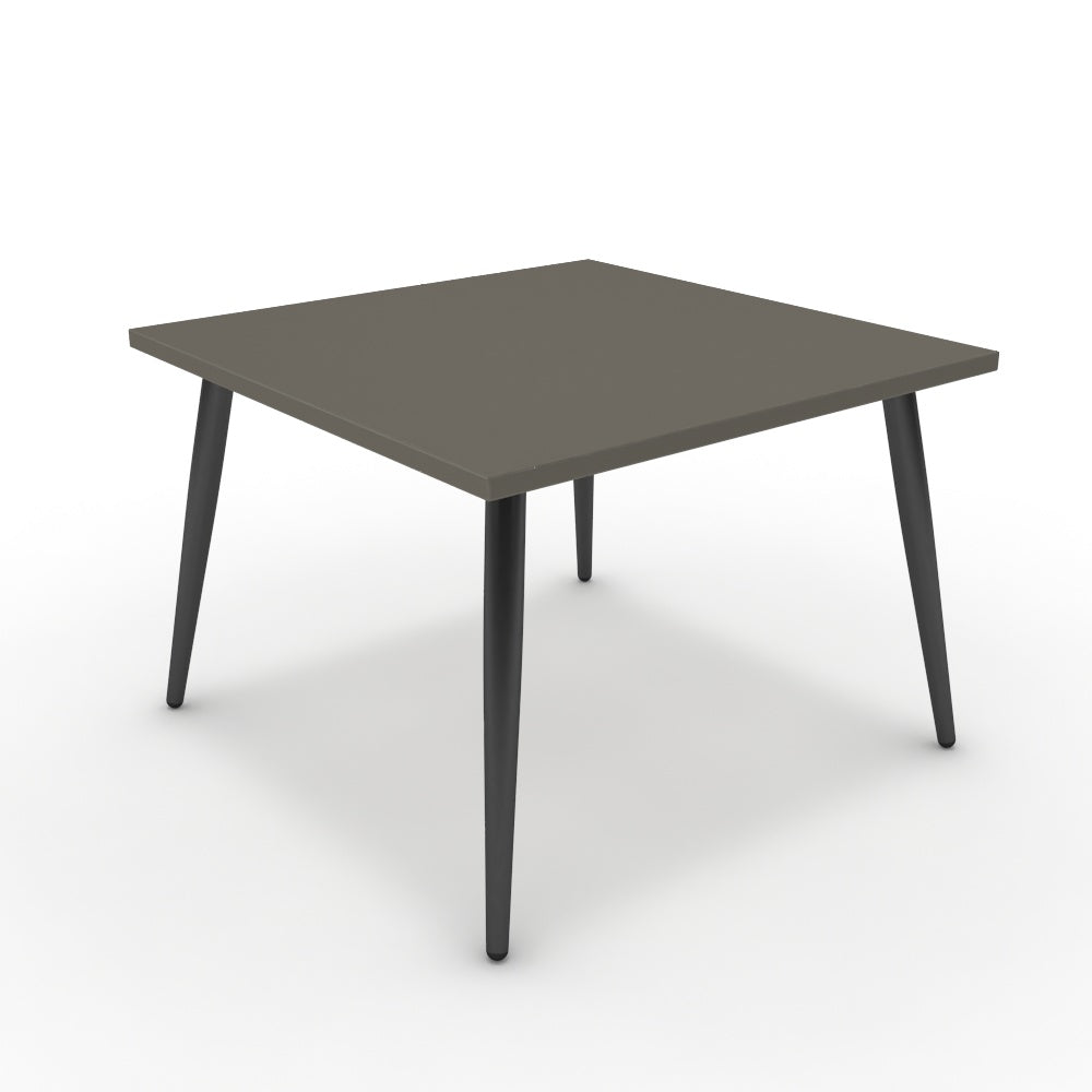 Dohányzóasztal - Manu fekete lábbal - Fosszil szürke, méret: 60x60