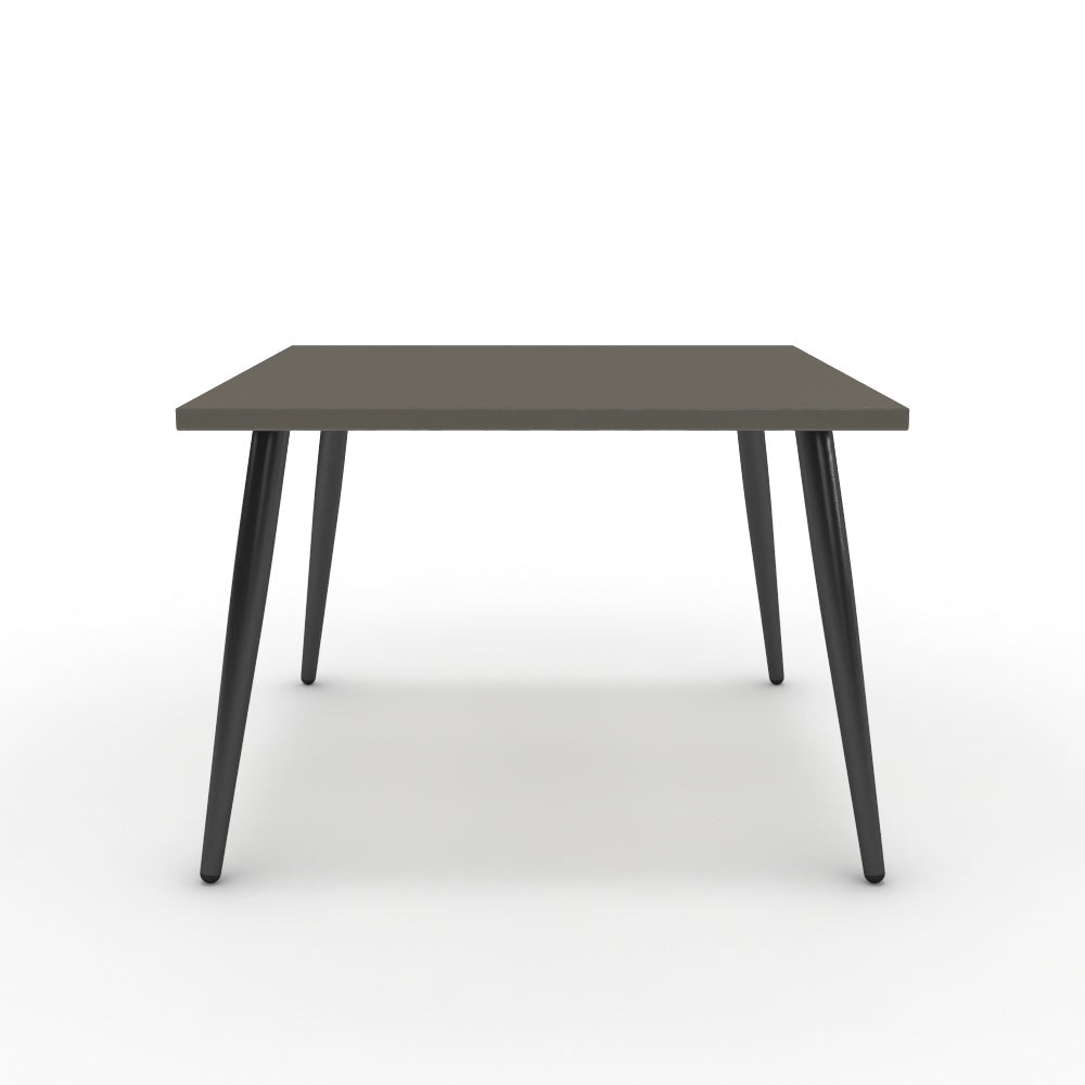 Dohányzóasztal - Manu fekete lábbal - Fosszil szürke, méret: 60x60