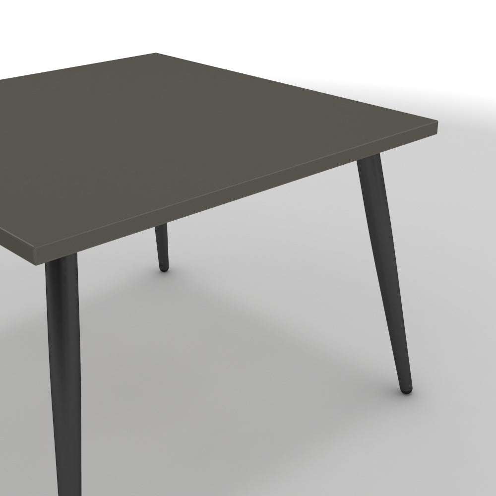 Dohányzóasztal - Manu fekete lábbal - Fosszil szürke, méret: 60x60