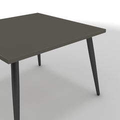 Dohányzóasztal - Manu fekete lábbal - Fosszil szürke, méret: 60x60