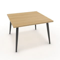 Dohányzóasztal - Manu fekete lábbal - Vicenza tölgy, méret: 60x60