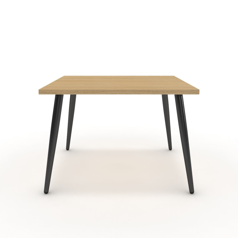 Dohányzóasztal - Manu fekete lábbal - Vicenza tölgy, méret: 60x60