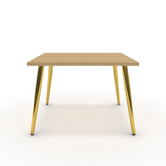 Dohányzóasztal - Manu arany lábbal - Vicenza tölgy, méret: 60x60