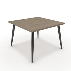 Dohányzóasztal - Manu fekete lábbal - Szürke Vicenza tölgy, méret: 60x60