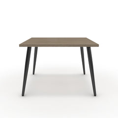 Dohányzóasztal - Manu fekete lábbal - Szürke Vicenza tölgy, méret: 60x60