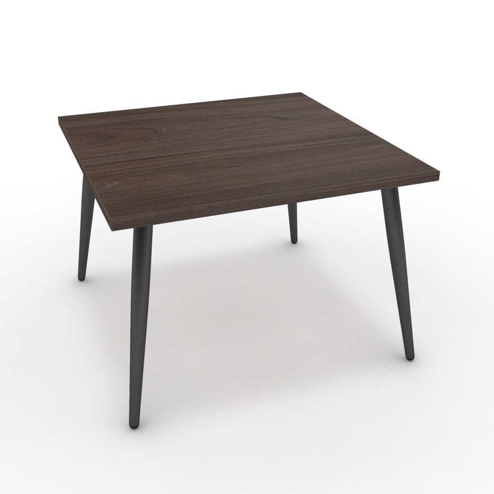 Dohányzóasztal - Manu fekete lábbal - Sötét rauna szil, méret: 60x60