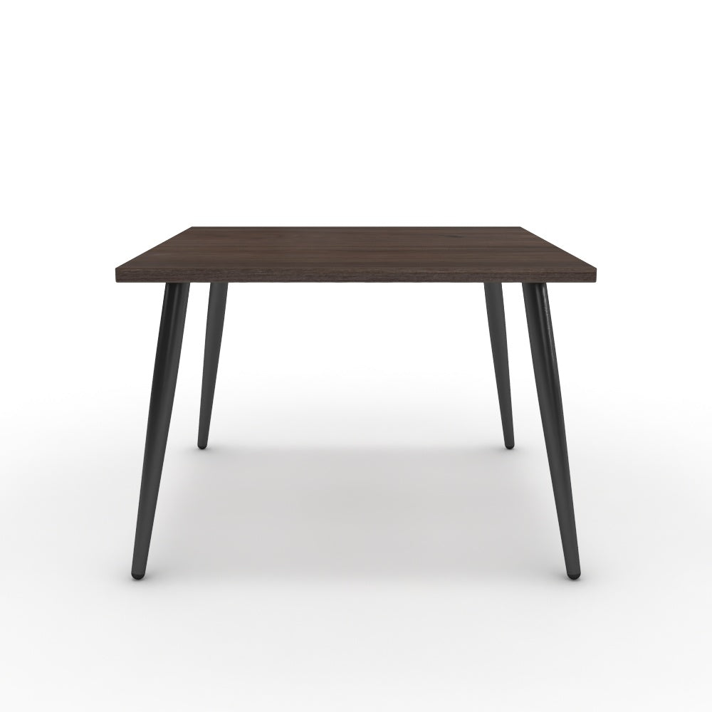 Dohányzóasztal - Manu fekete lábbal - Sötét rauna szil, méret: 60x60