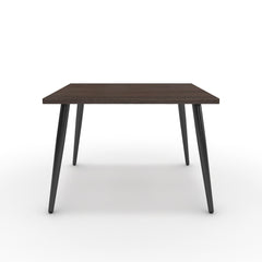 Dohányzóasztal - Manu fekete lábbal - Sötét rauna szil, méret: 60x60