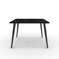 Dohányzóasztal - Manu fekete lábbal - Füstölt dió, méret: 60x60
