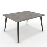 Dohányzóasztal - Manu fekete lábbal - Vil.szürke Chicago beton, méret: 75x60