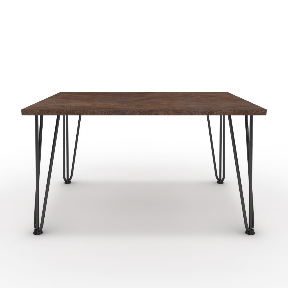 Dohányzóasztal - Linga fekete lábbal - Ferro bronz, méret: 75x60