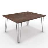 Dohányzóasztal - Linga króm lábbal - Ferro bronz, méret: 75x60