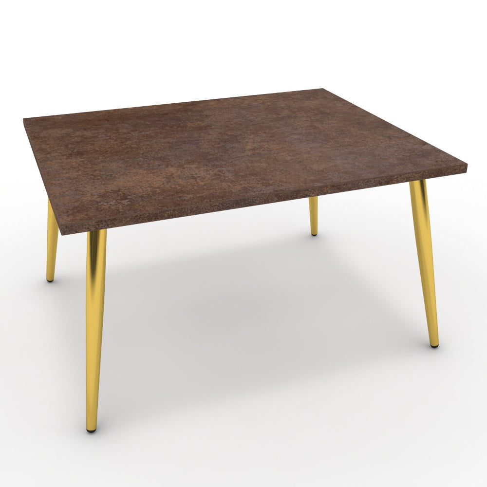 Dohányzóasztal - Manu arany lábbal - Ferro bronz, méret: 75x60
