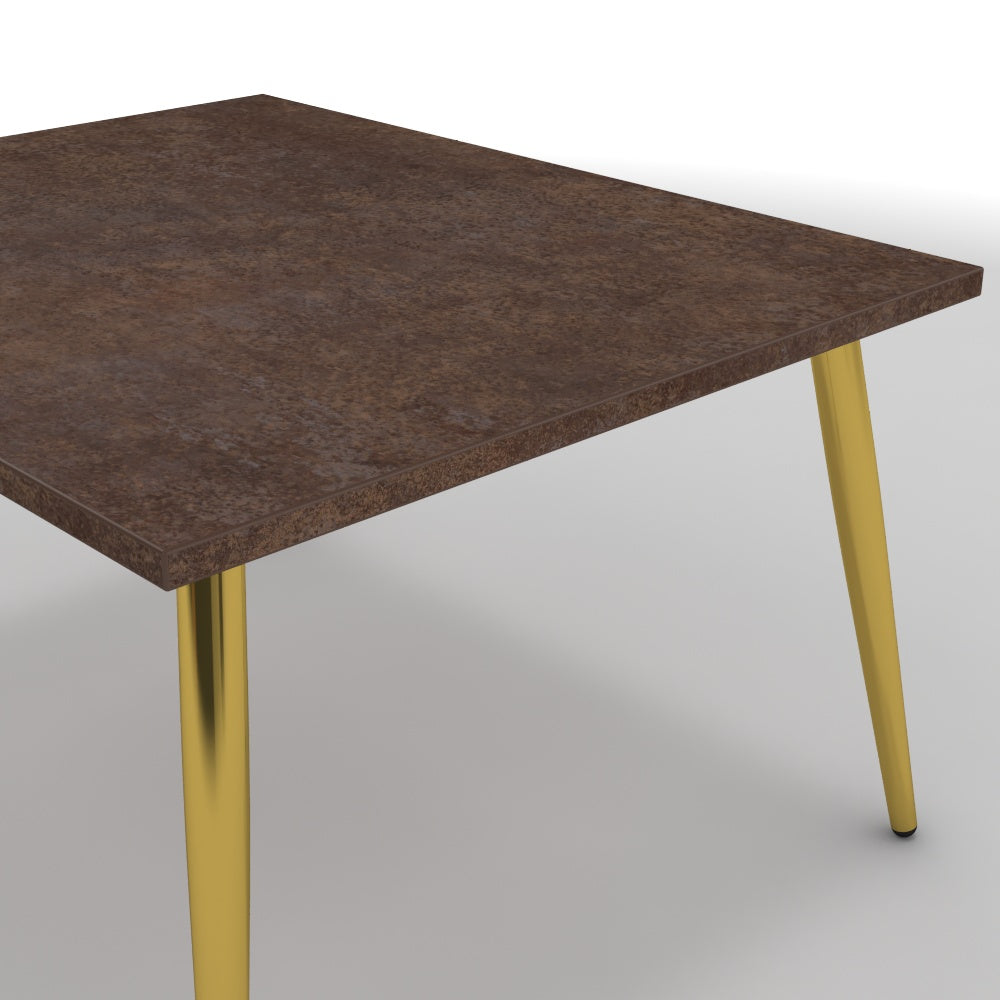 Dohányzóasztal - Manu arany lábbal - Ferro bronz, méret: 75x60