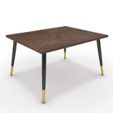 Dohányzóasztal - Manu fekete és arany lábbal - Ferro bronz, méret: 75x60