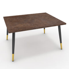 Dohányzóasztal - Manu fekete és arany lábbal - Ferro bronz, méret: 75x60