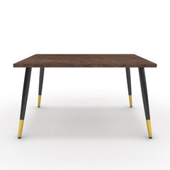 Dohányzóasztal - Manu fekete és arany lábbal - Ferro bronz, méret: 75x60