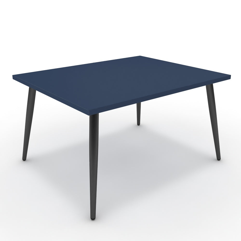 Dohányzóasztal - Manu fekete lábbal - Tiroli kék, méret: 75x60