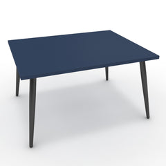 Dohányzóasztal - Manu fekete lábbal - Tiroli kék, méret: 75x60