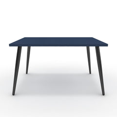 Dohányzóasztal - Manu fekete lábbal - Tiroli kék, méret: 75x60