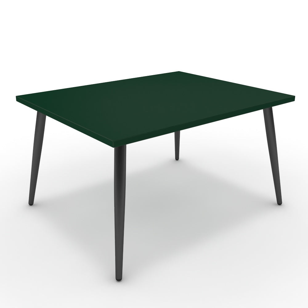 Dohányzóasztal - Manu fekete lábbal - Forest zöld, méret: 75x60