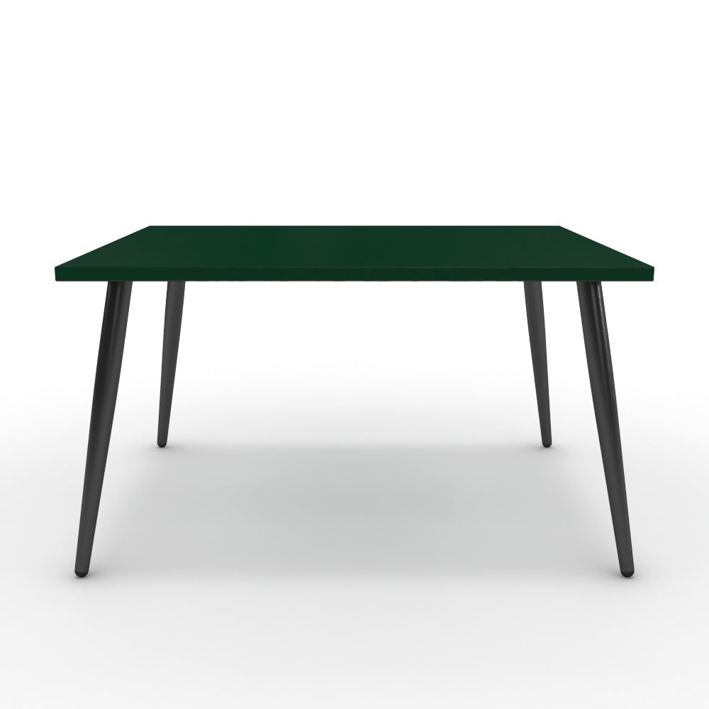 Dohányzóasztal - Manu fekete lábbal - Forest zöld, méret: 75x60